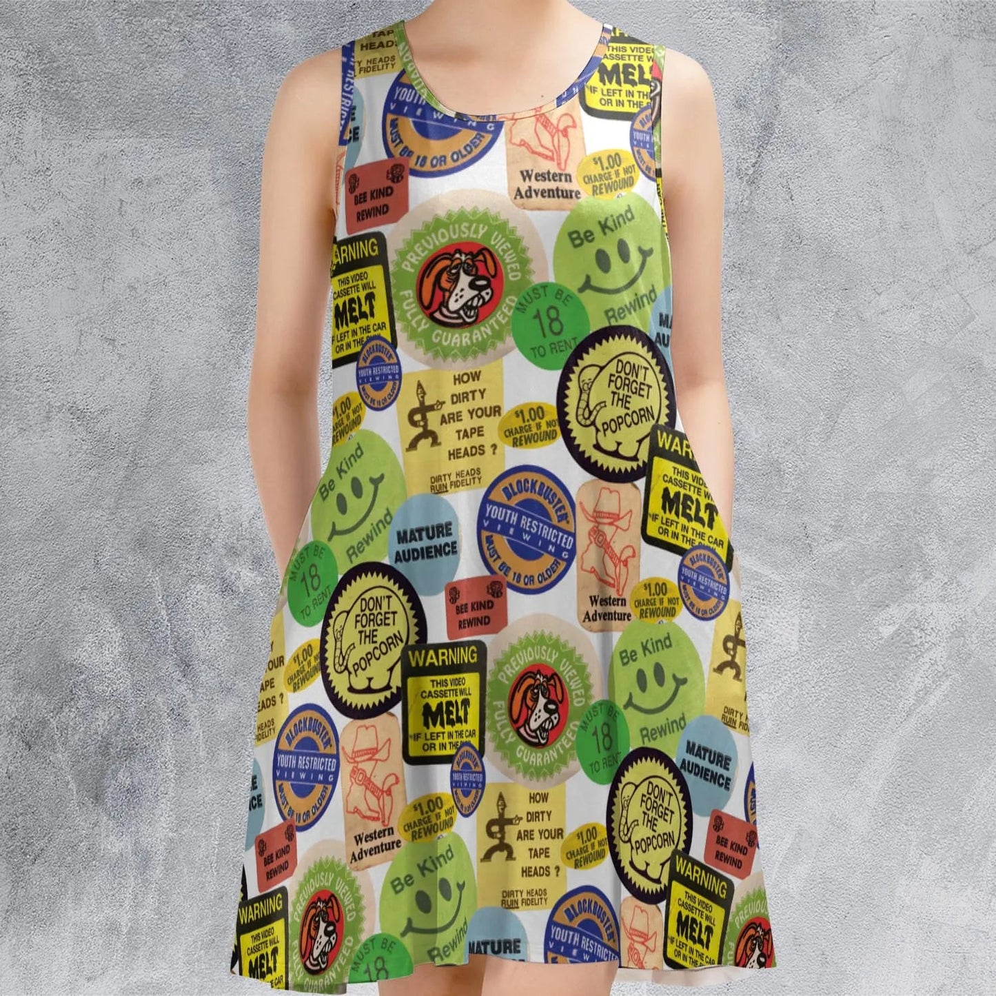 Casual Sleeveless Dress - AENSN33X