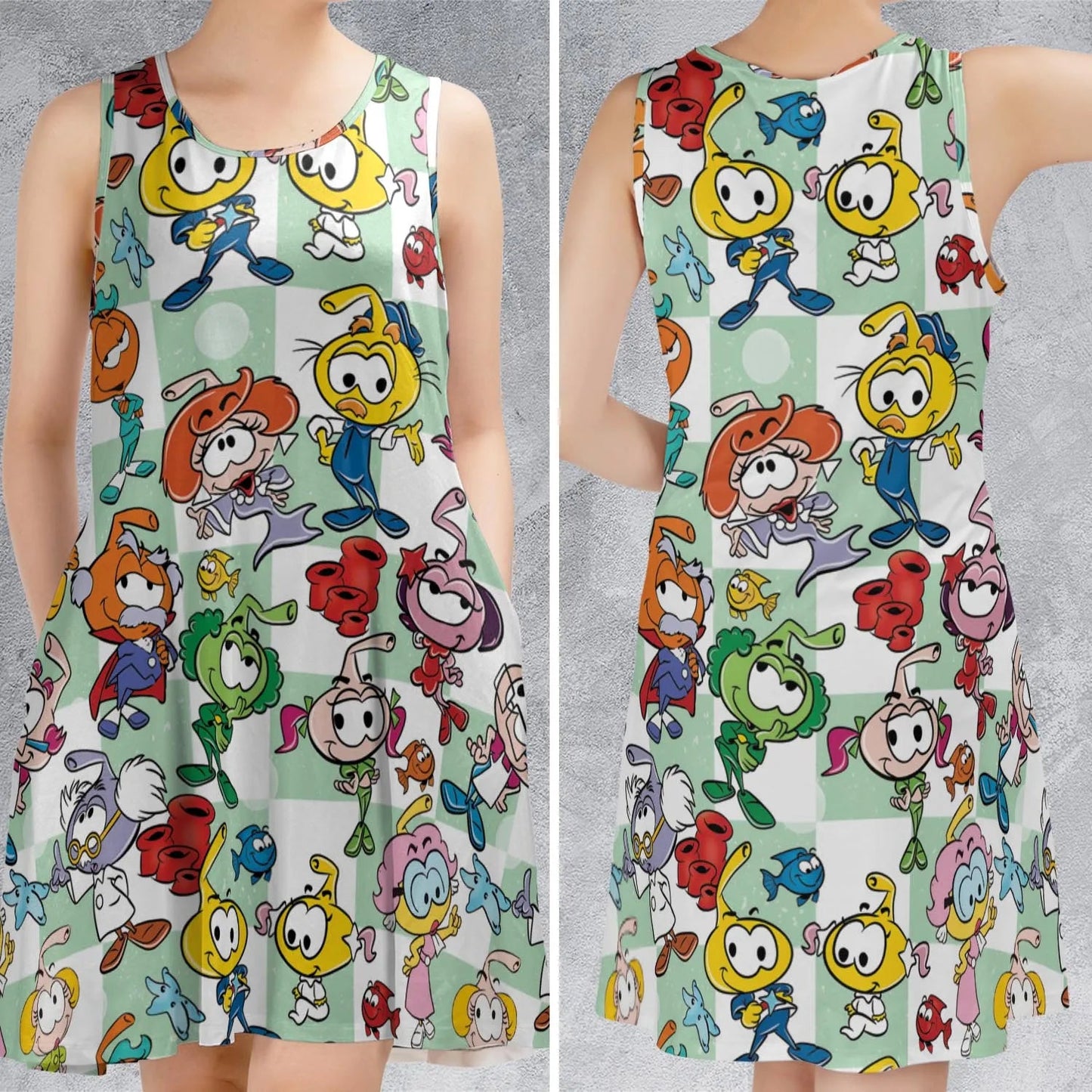 Casual Sleeveless Dress - XVL63YE9