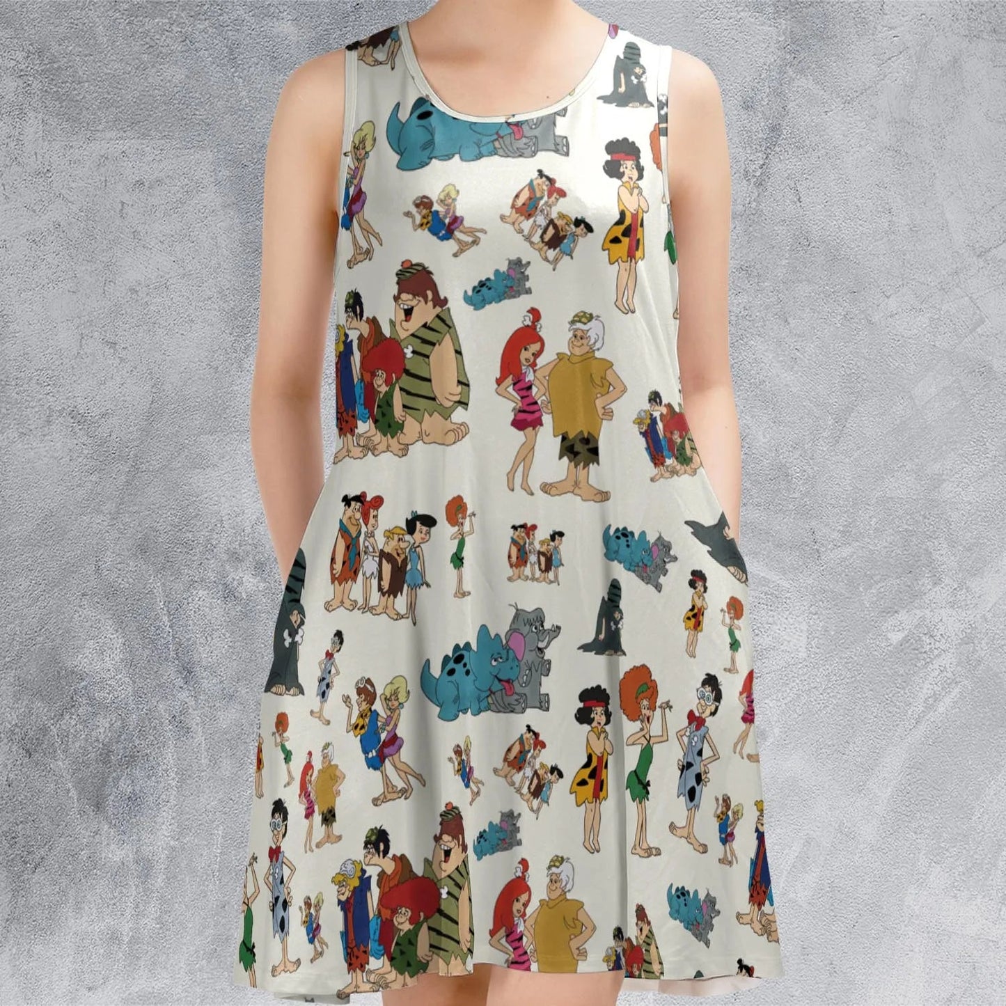 Casual Sleeveless Dress - 85YSG3T8
