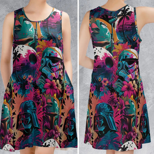 Casual Sleeveless Dress - A1AAG6V9