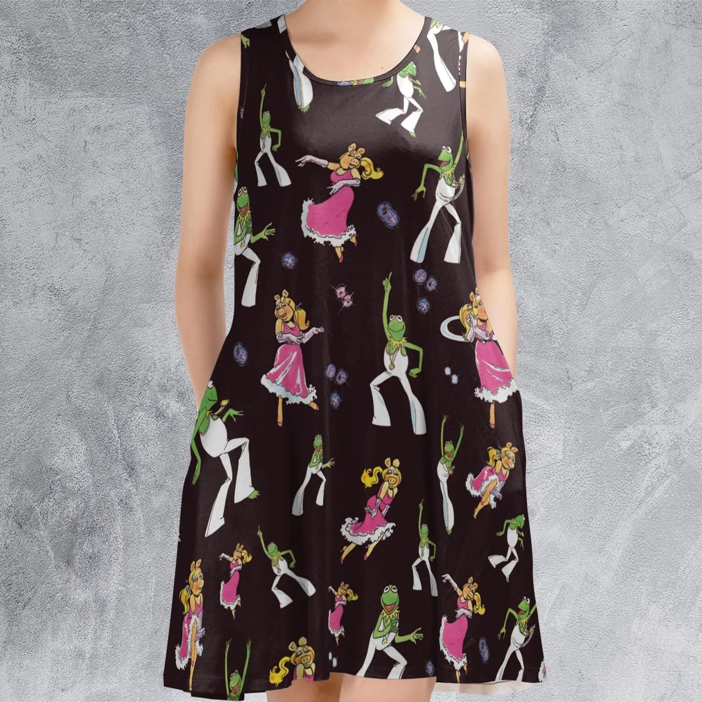 Casual Sleeveless Dress - N15BDQK1