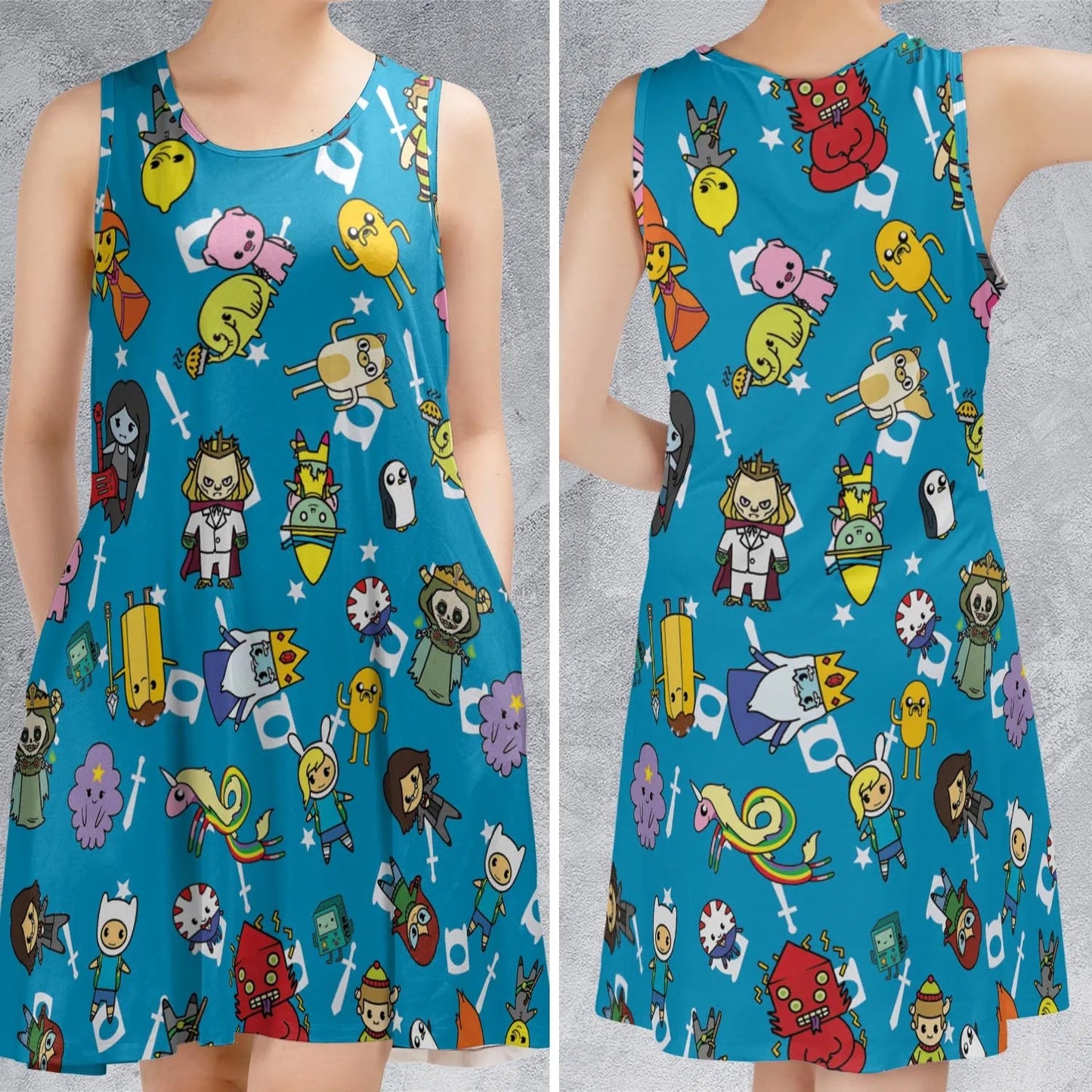Casual Sleeveless Dress - 33T79S29