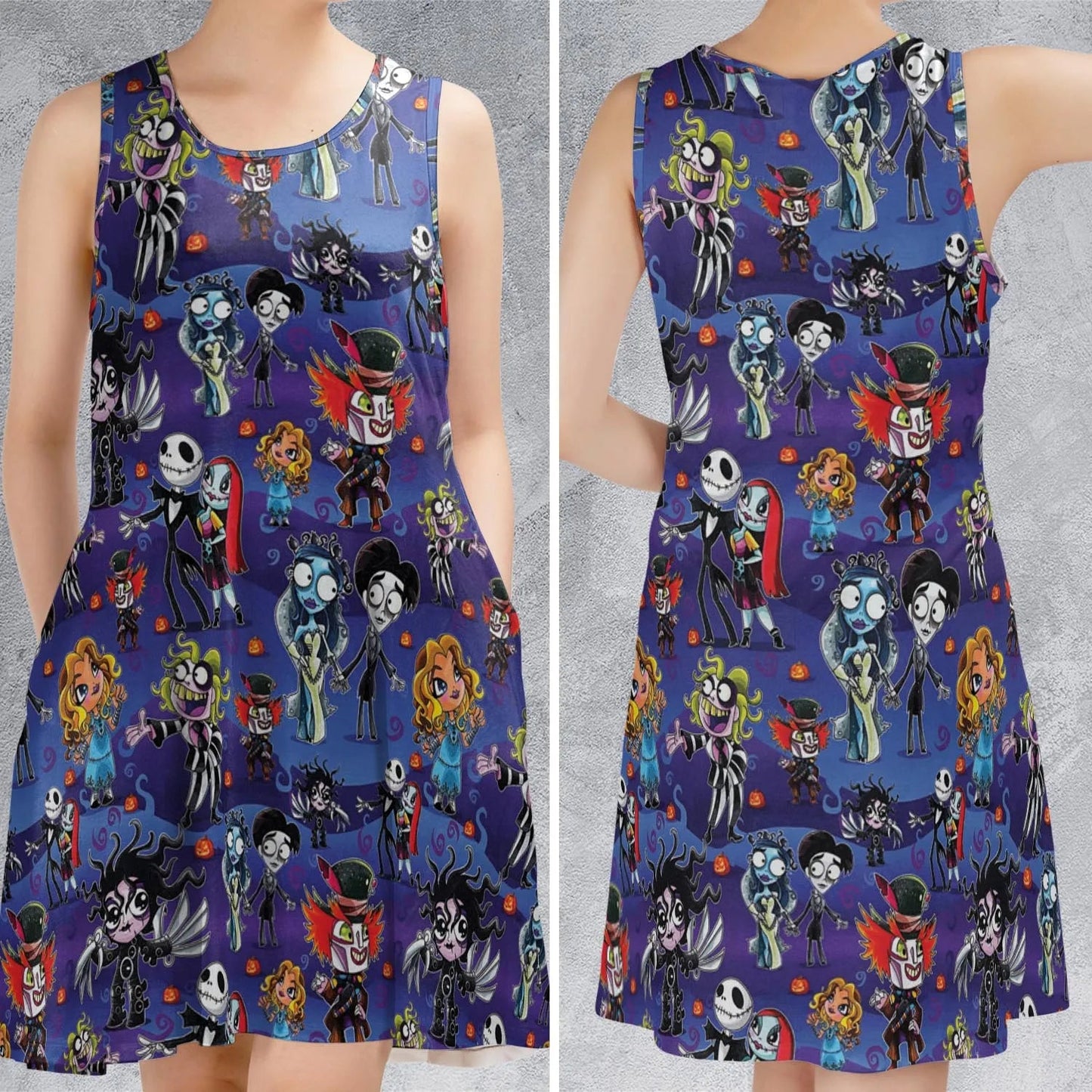 Casual Sleeveless Dress - FEHDK3ZT