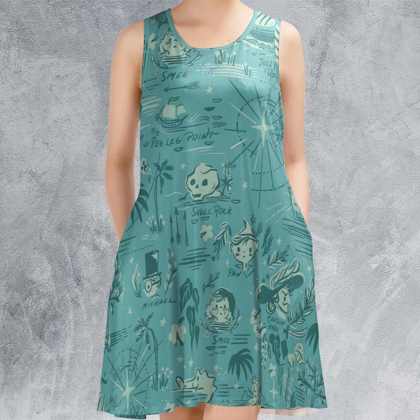 Casual Sleeveless Dress - HR4SQB1R
