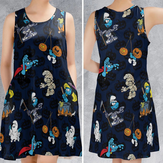 Casual Sleeveless Dress - 7P1UPT8C