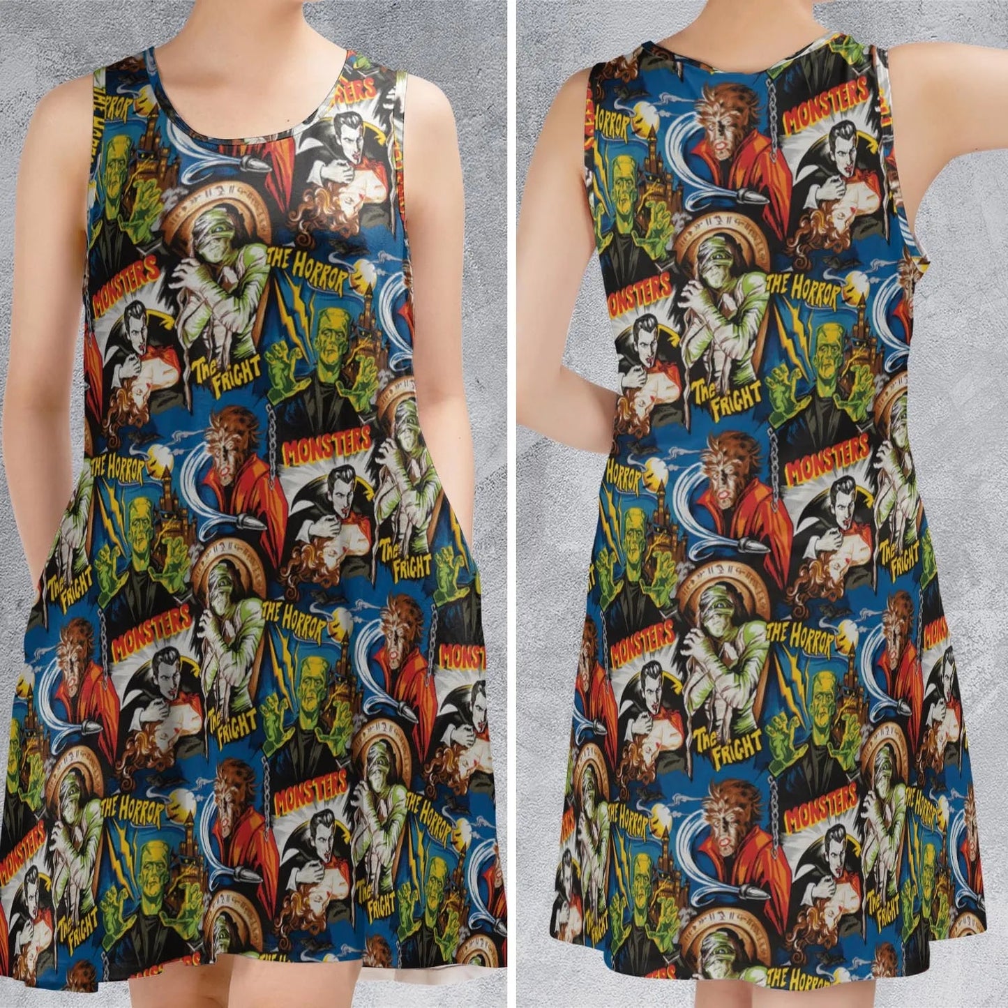 Casual Sleeveless Dress - 856TPVWK