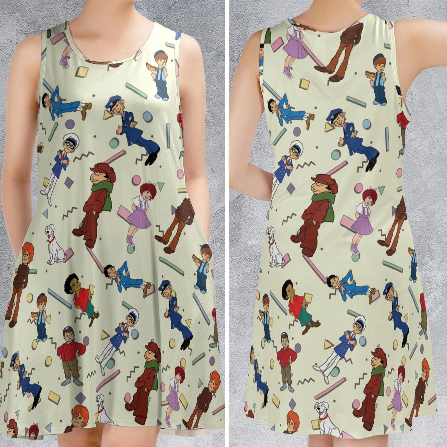 Casual Sleeveless Dress - PSQH9AFK