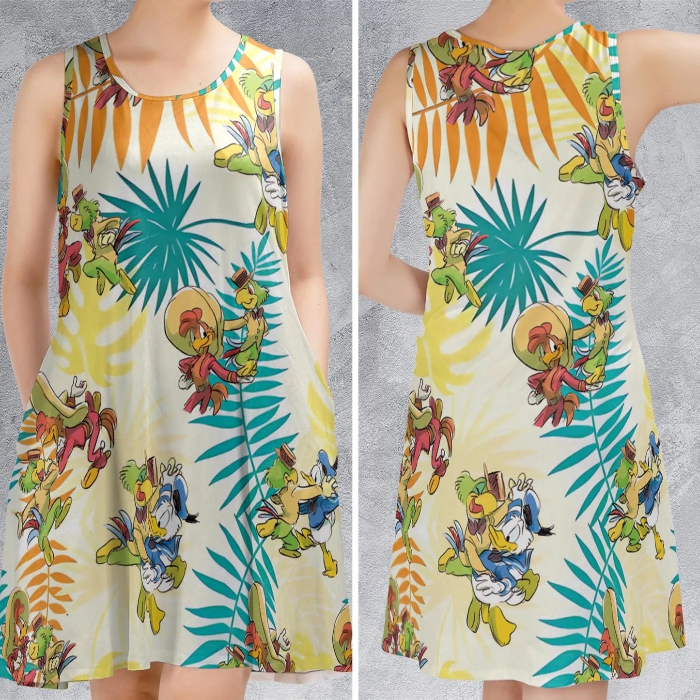 Casual Sleeveless Dress - EBKZELKL