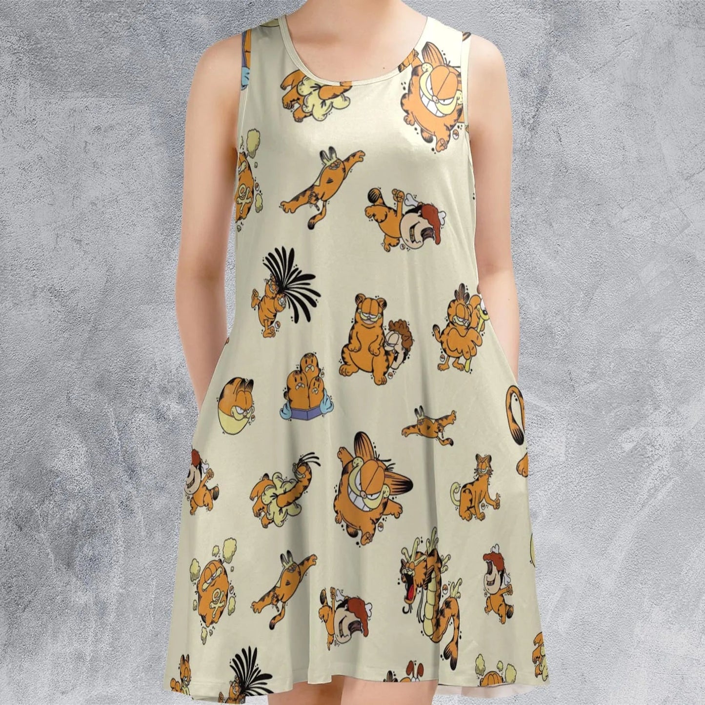 Casual Sleeveless Dress - DVL3ESXH