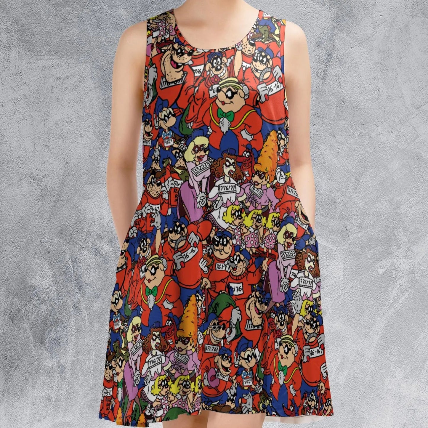 Casual Sleeveless Dress - 92RTSN2R