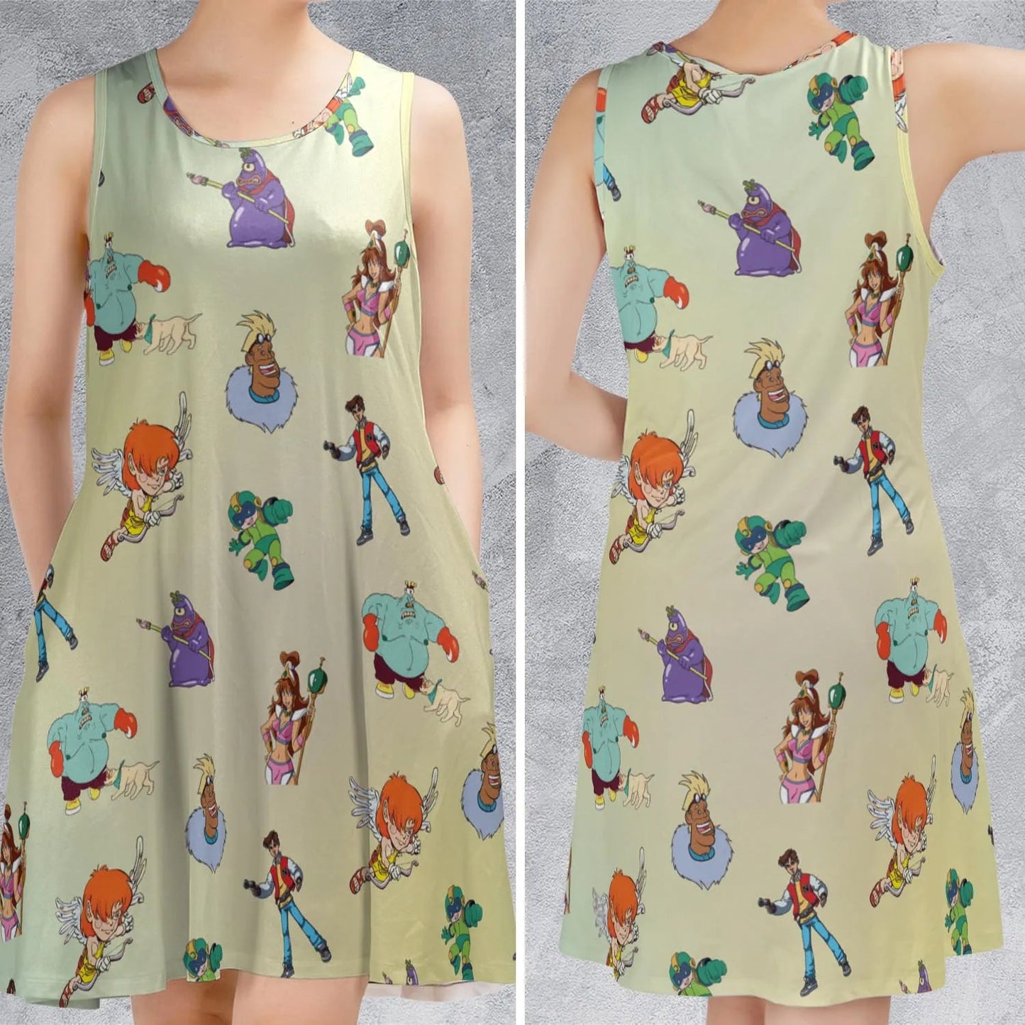 Casual Sleeveless Dress - LUUNJGVT