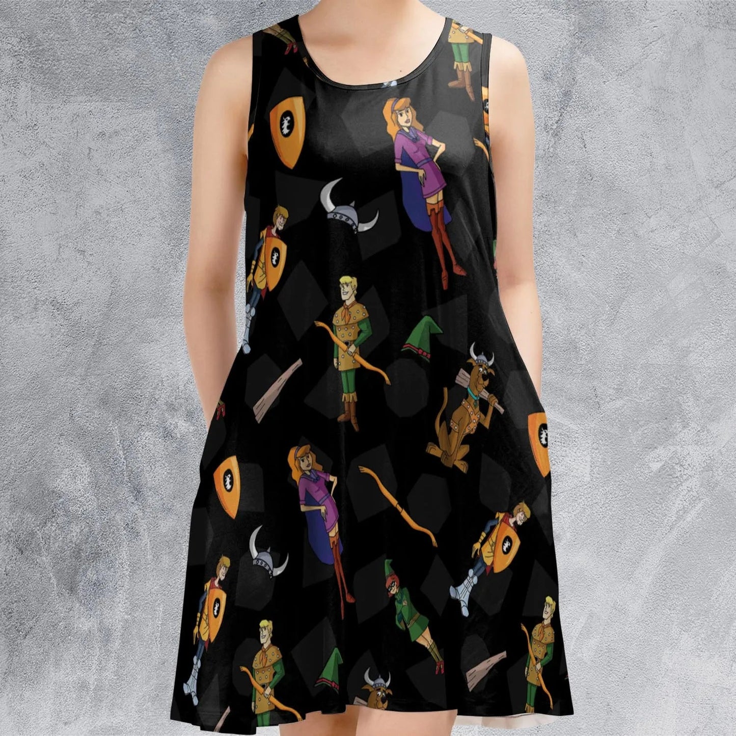Casual Sleeveless Dress - P55FB4L9