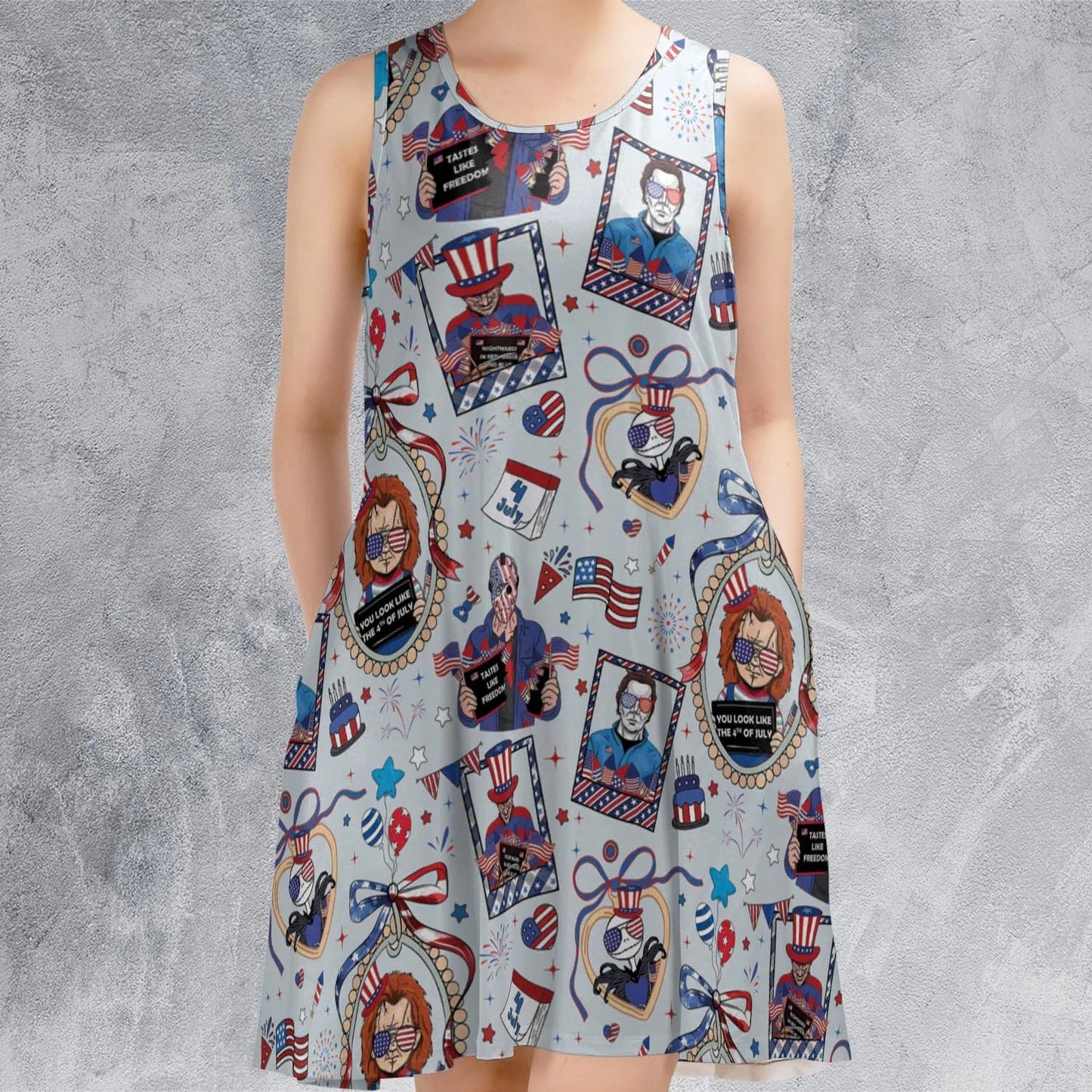 Casual Sleeveless Dress - 785G1PAM