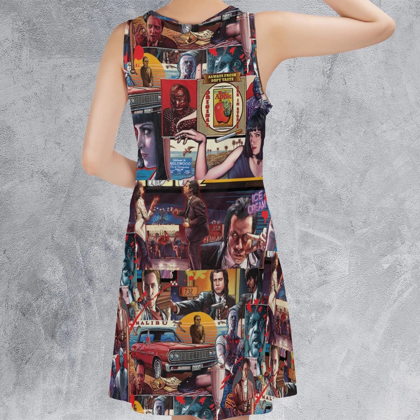 Casual Sleeveless Dress - 4AHL8ZFD