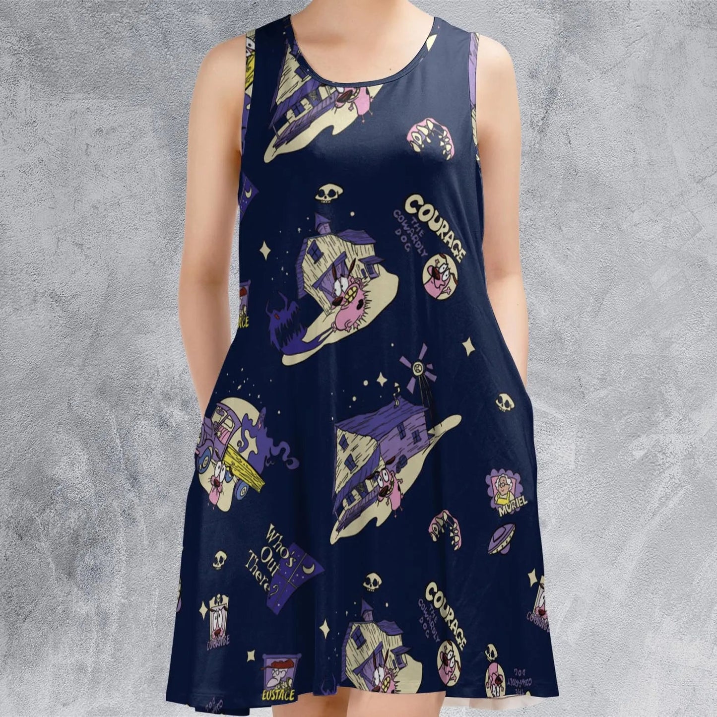 Casual Sleeveless Dress - PFJNAA6W