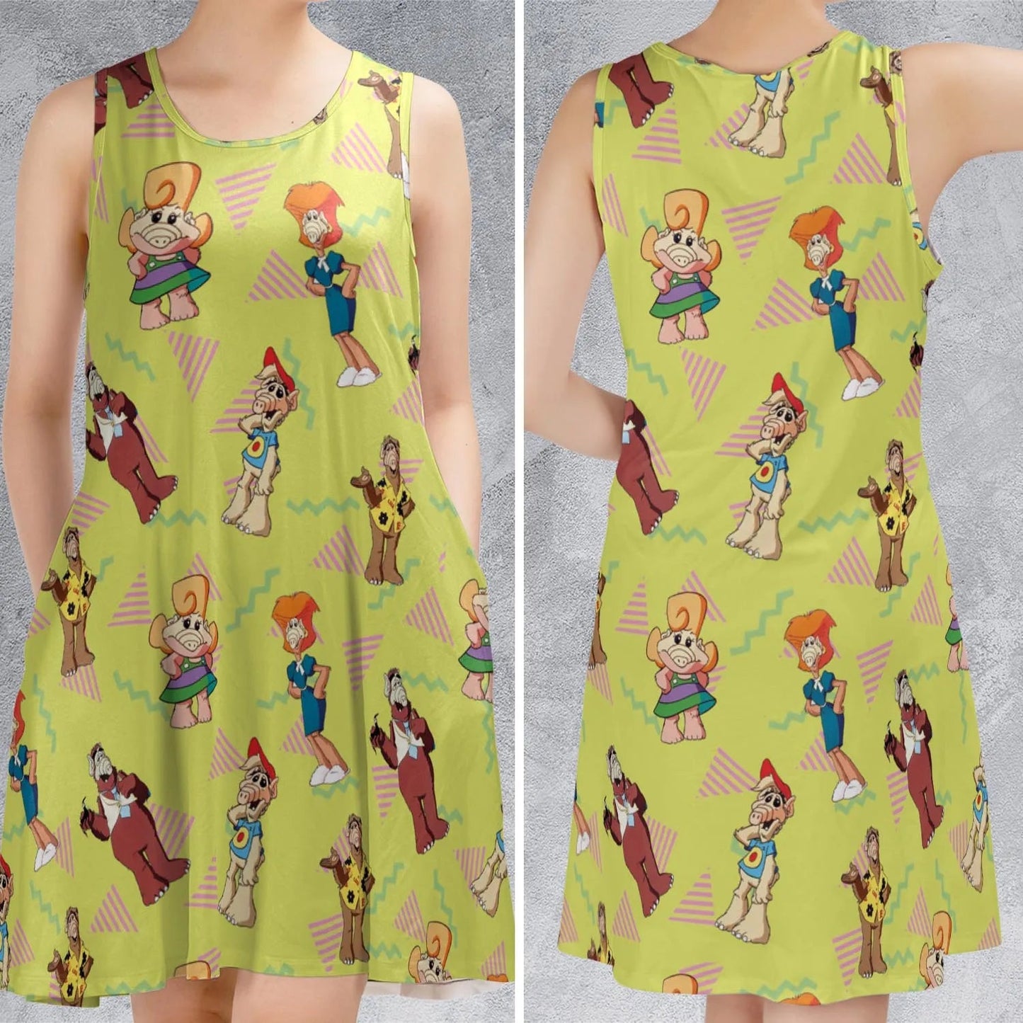 Casual Sleeveless Dress - 8VKYLLVQ