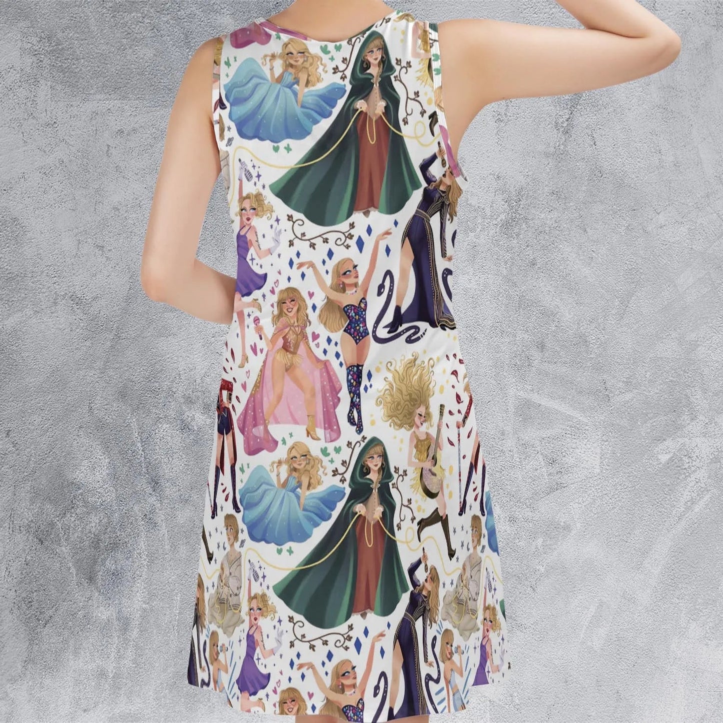 Casual Sleeveless Dress - QFMFY49A