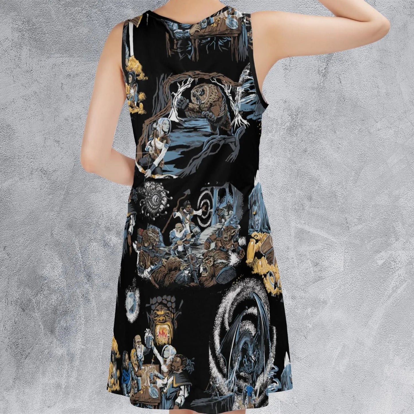 Casual Sleeveless Dress - 2Z8B5FAY