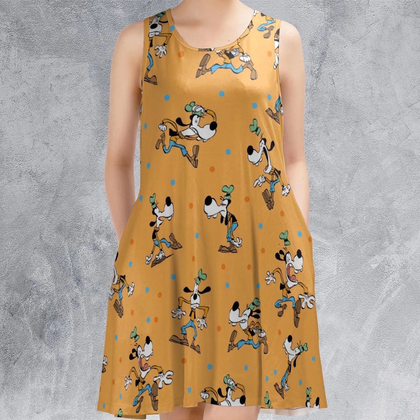 Casual Sleeveless Dress - GSU85PQB