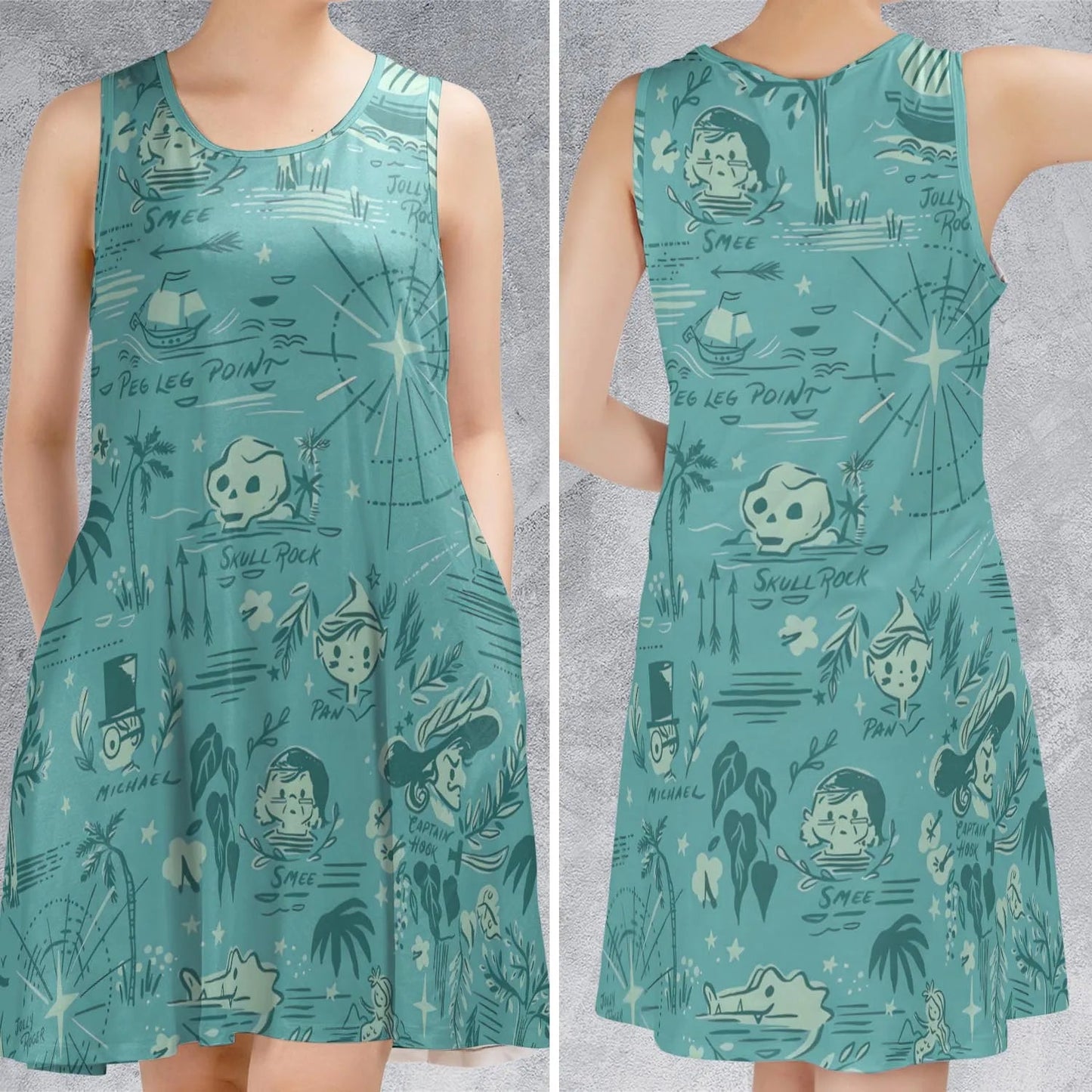 Casual Sleeveless Dress - HR4SQB1R