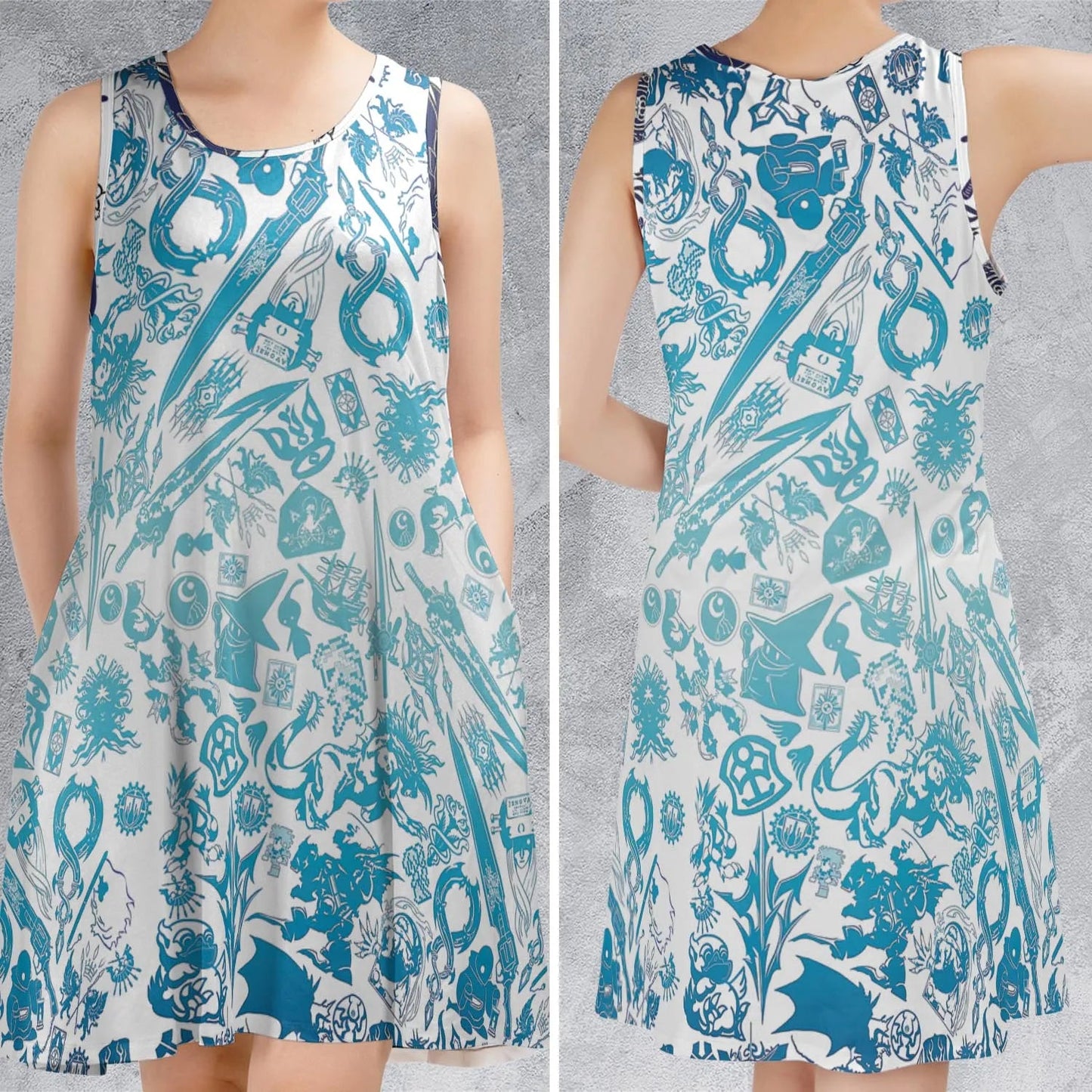 Casual Sleeveless Dress - 7A66P26X
