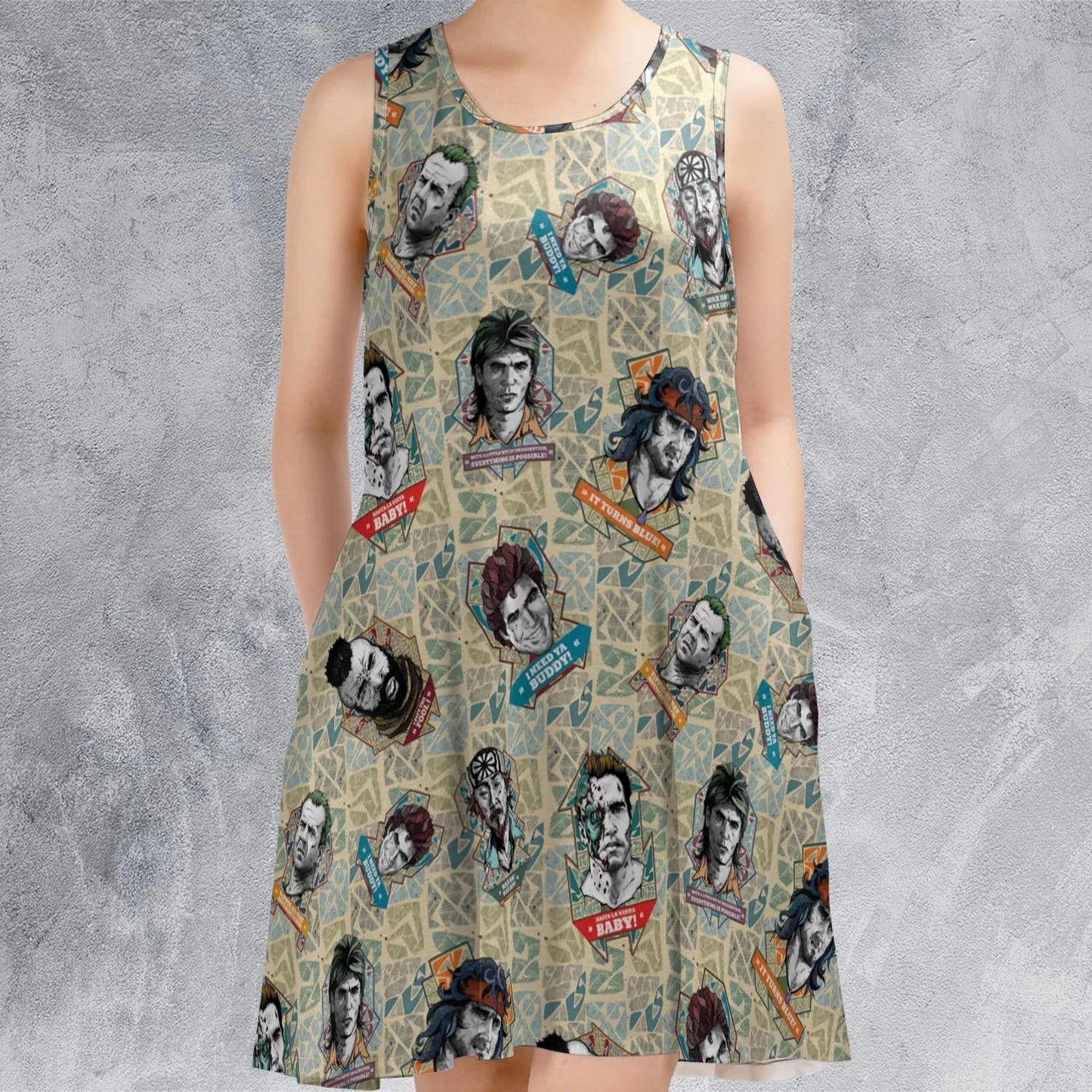 Casual Sleeveless Dress - Q5HCDRBD