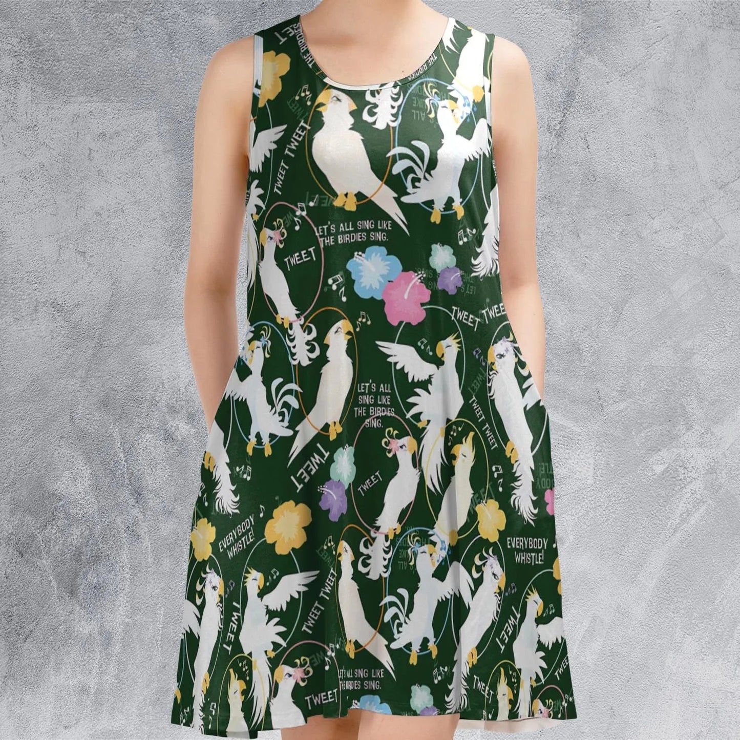 Casual Sleeveless Dress - 4Y5U356X