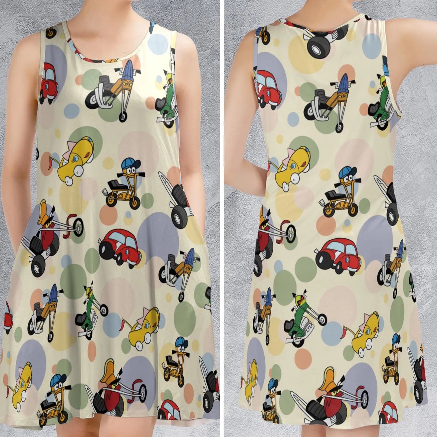 Casual Sleeveless Dress - 95VPEW8M