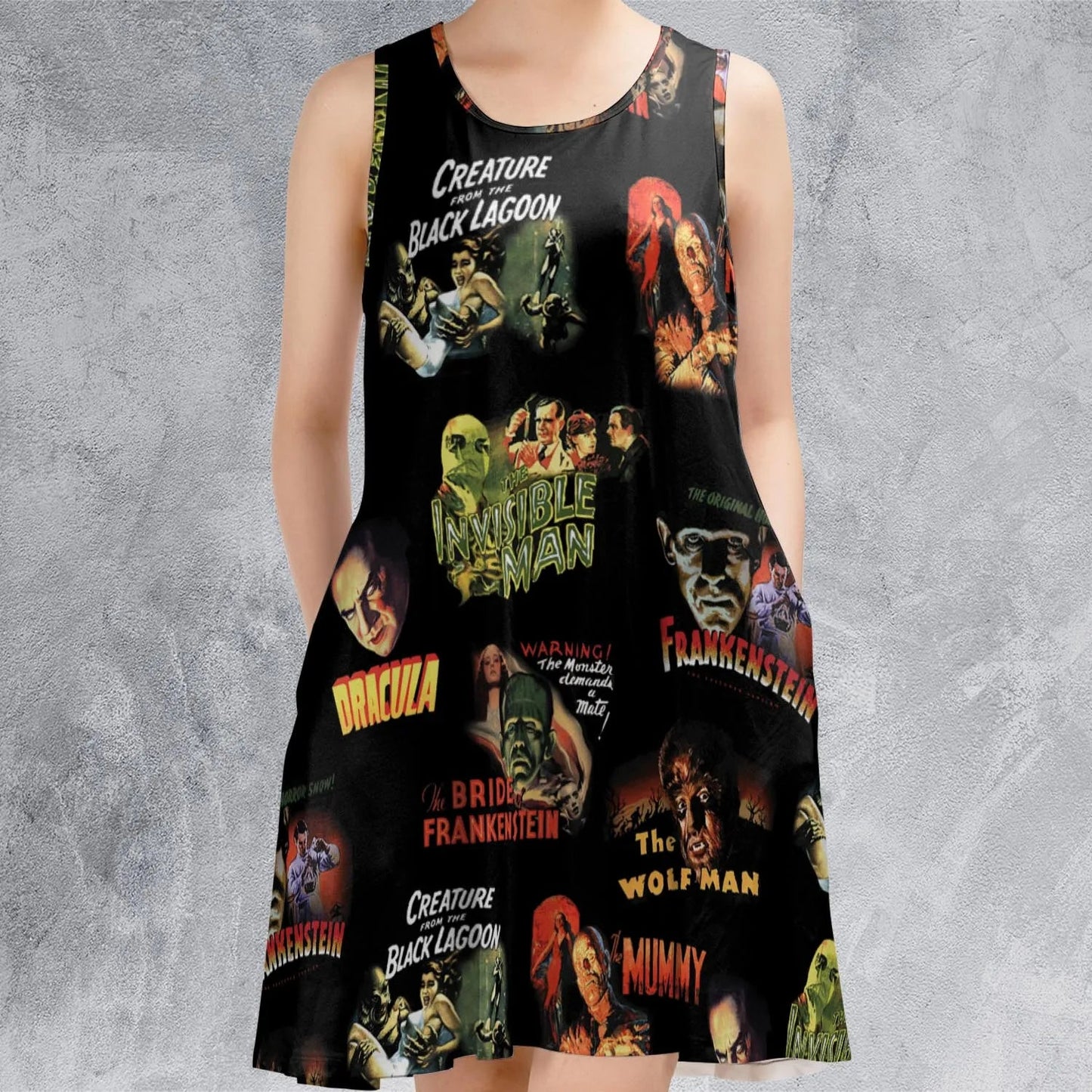 Casual Sleeveless Dress - D5NAZ3AW