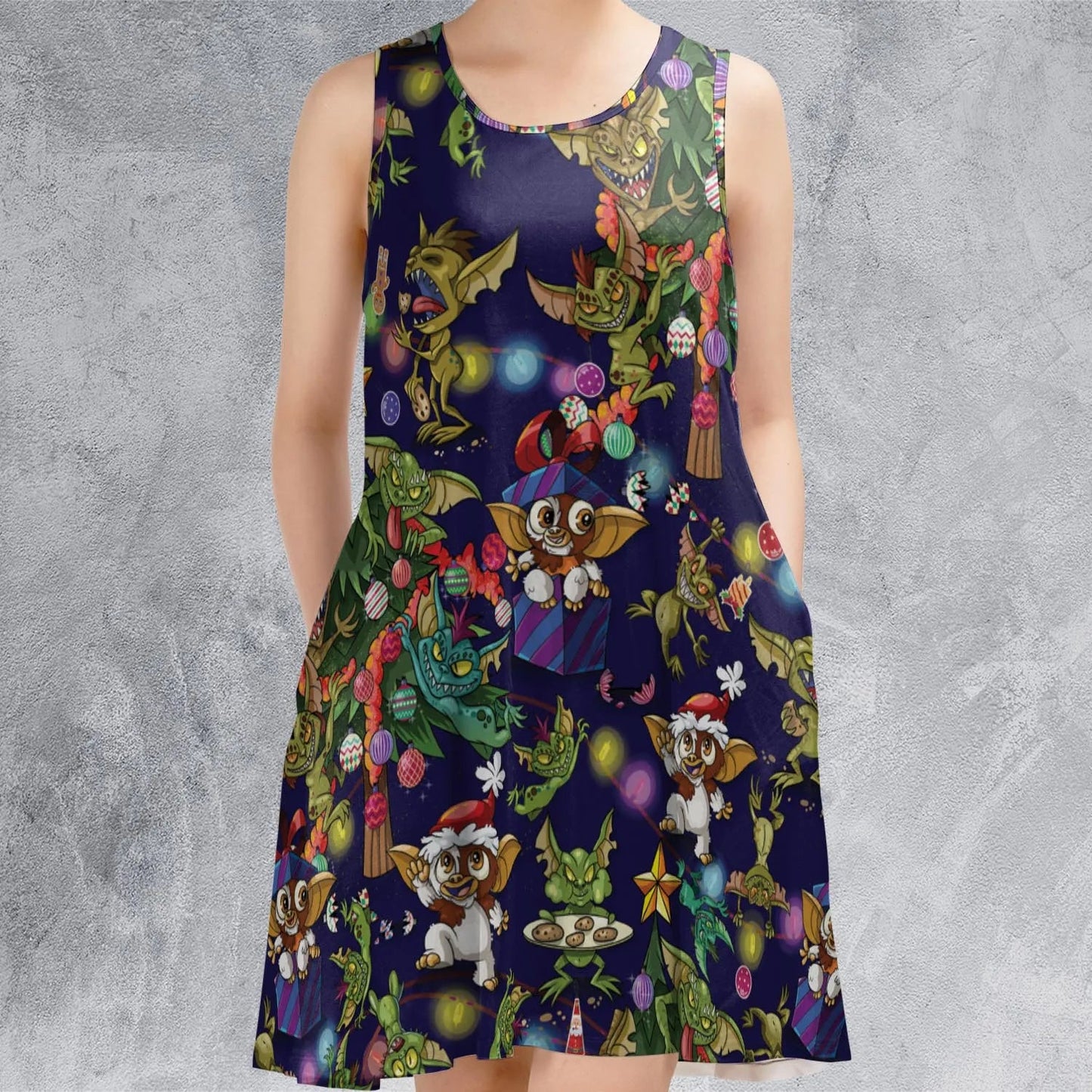 Casual Sleeveless Dress - QEC5B87P