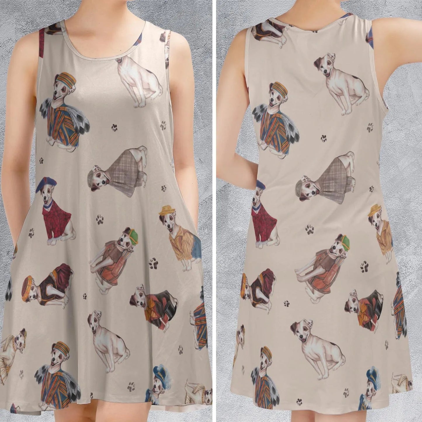 Casual Sleeveless Dress - 3VDASCU3