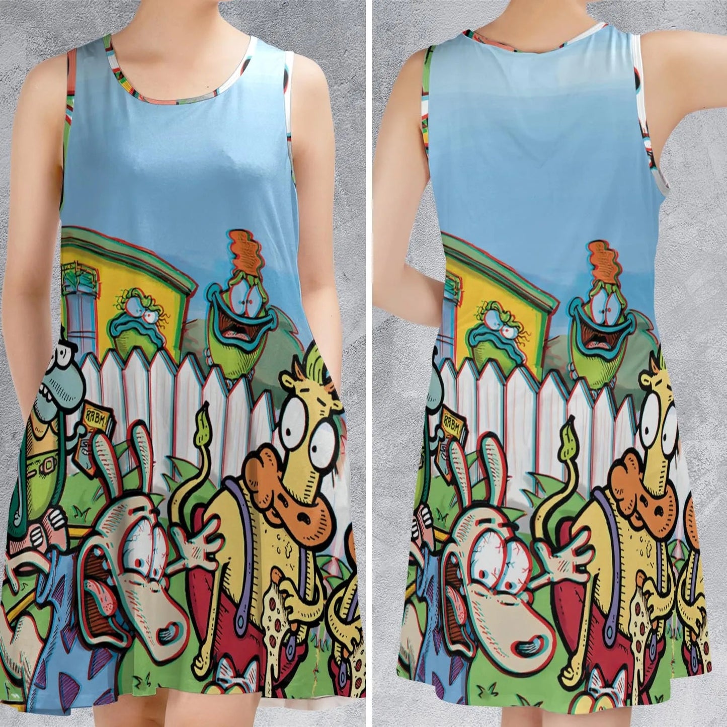 Casual Sleeveless Dress - GWB5F5XC