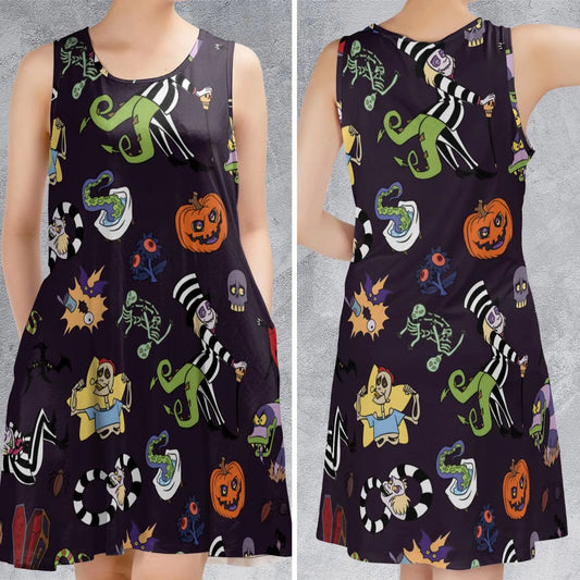 Casual Sleeveless Dress - 34NT29U8