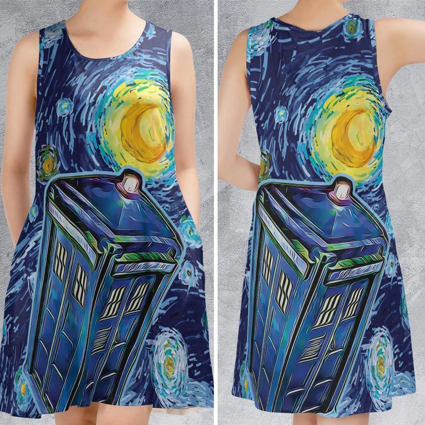 Casual Sleeveless Dress - 9ZRZHR7Q