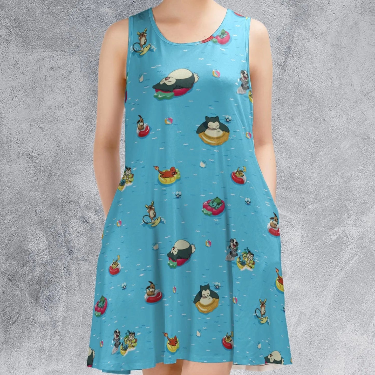 Casual Sleeveless Dress - E5QUUNZS