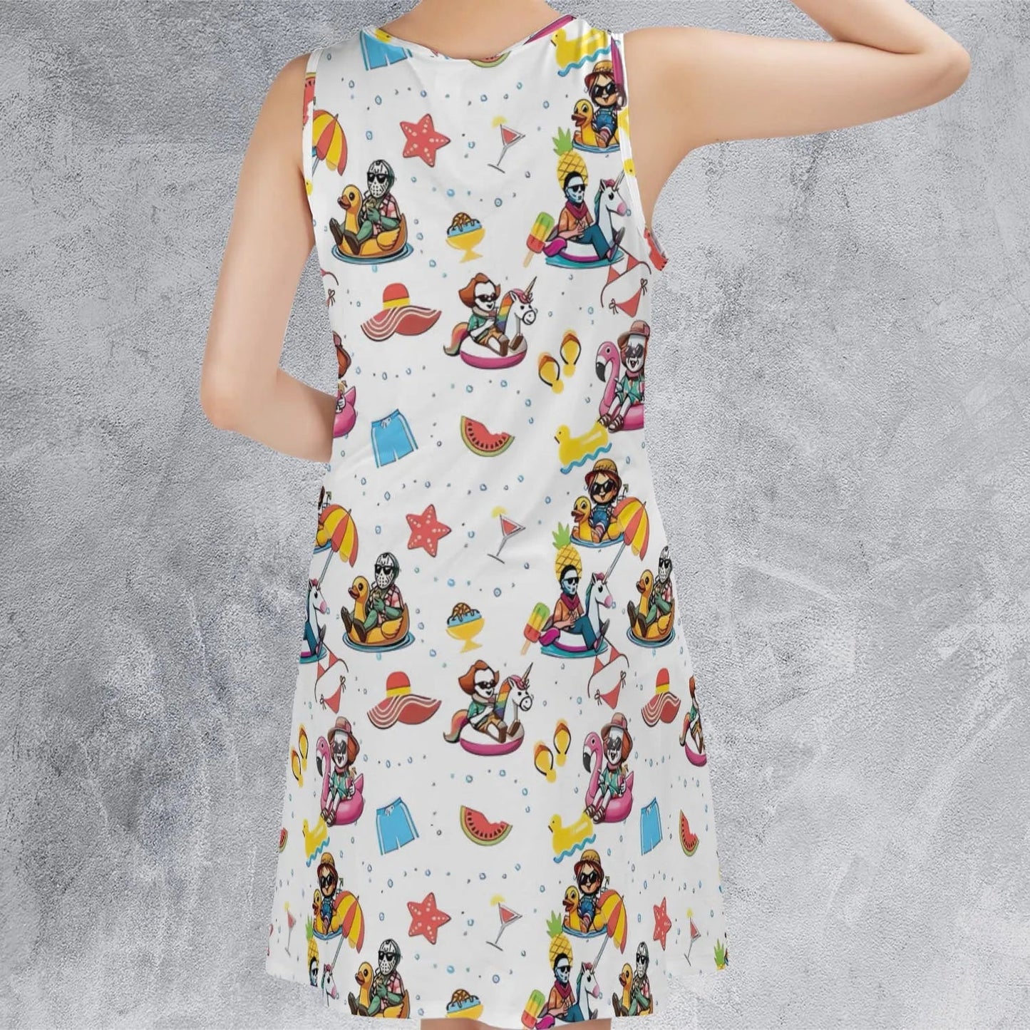 Casual Sleeveless Dress - 74GY426C