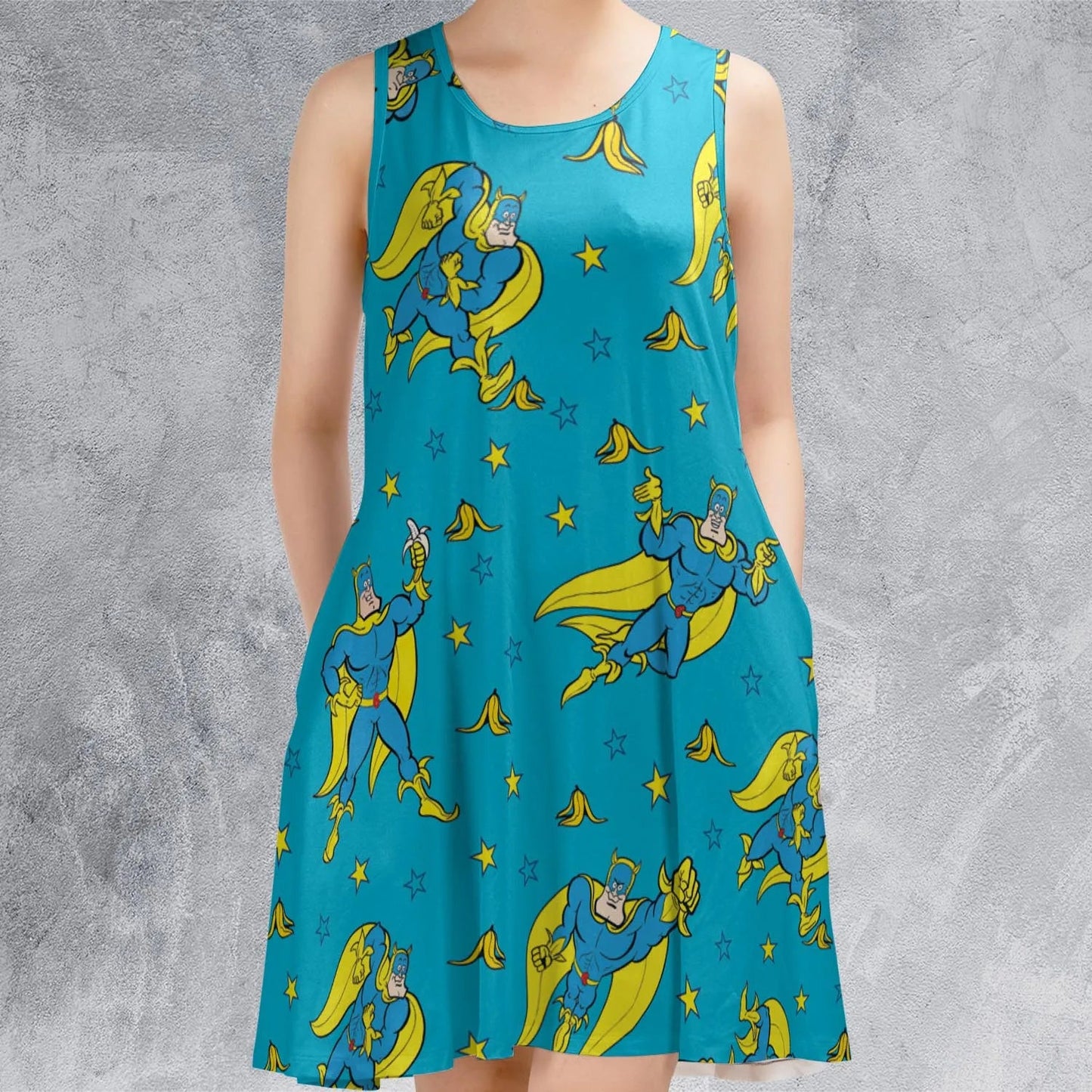Casual Sleeveless Dress - FSPCZWNB