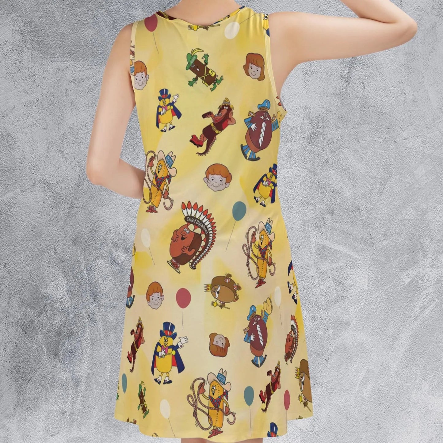 Casual Sleeveless Dress - U1HWHHCV