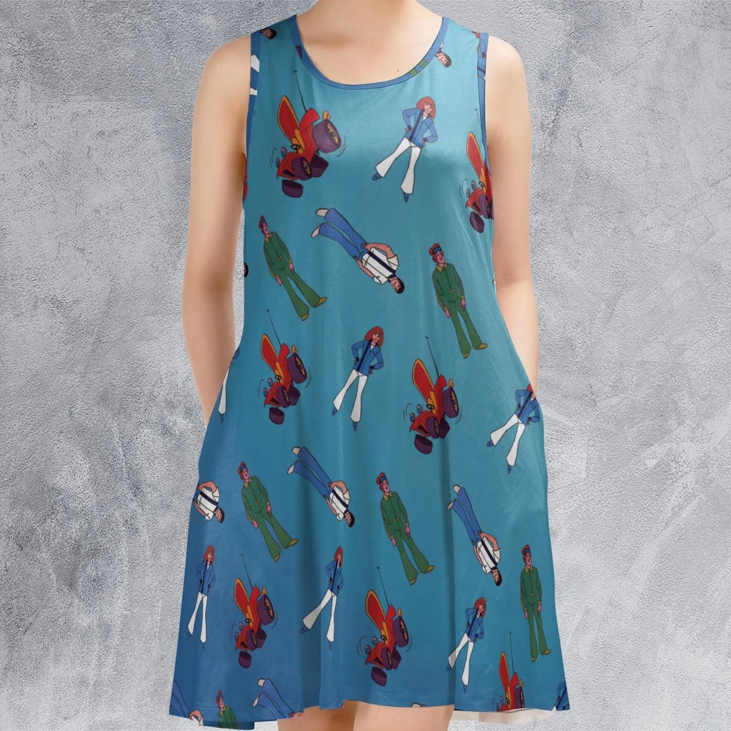 Casual Sleeveless Dress - T81Q5LGR