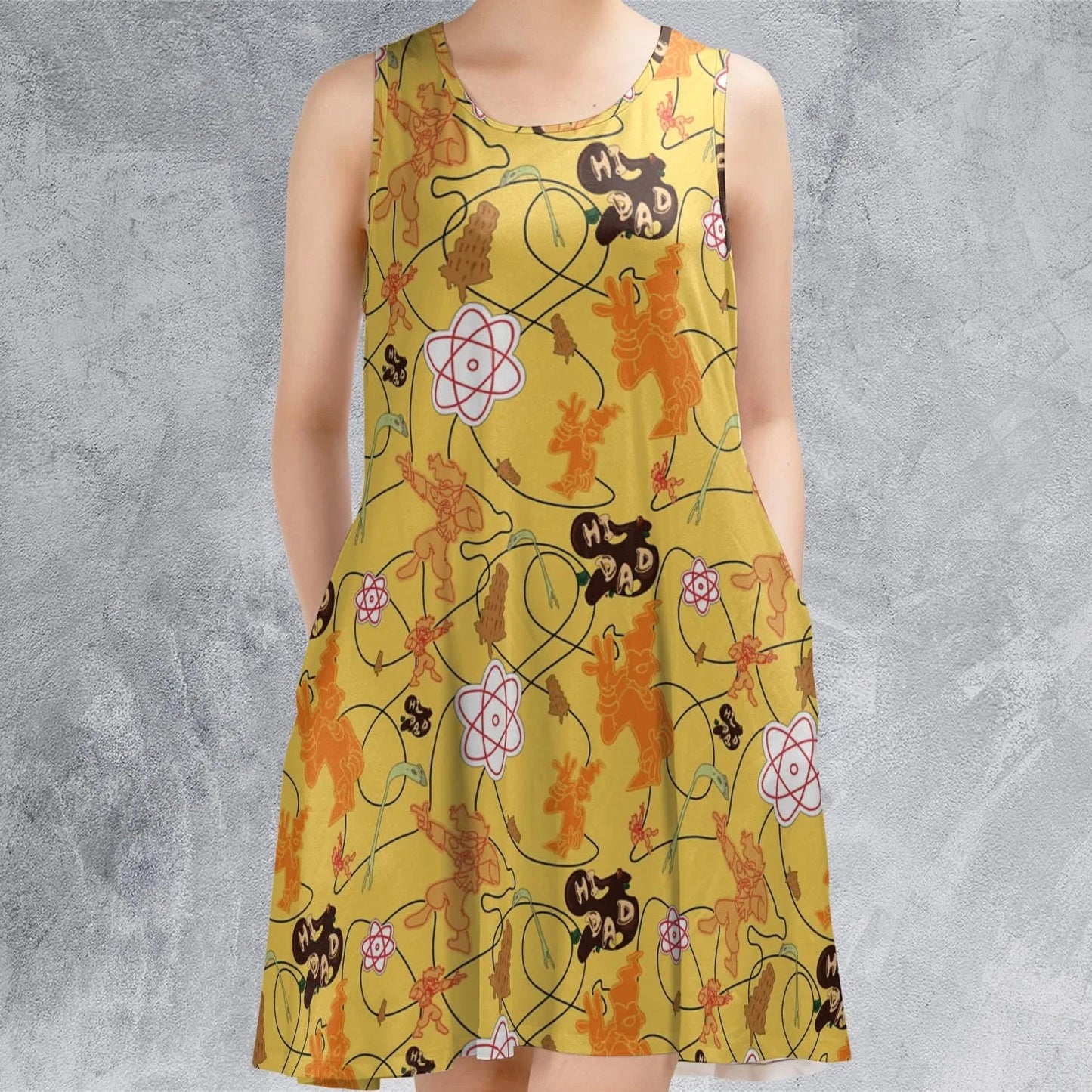 Casual Sleeveless Dress - KP7Q8BGC