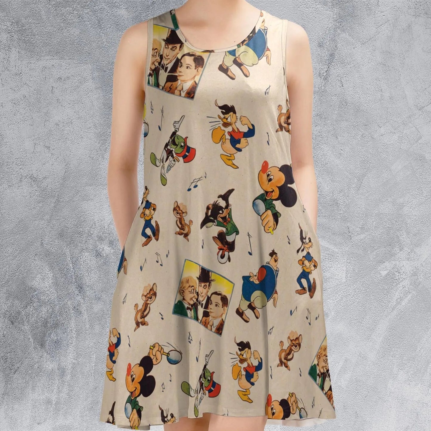 Casual Sleeveless Dress - JQKTVX73