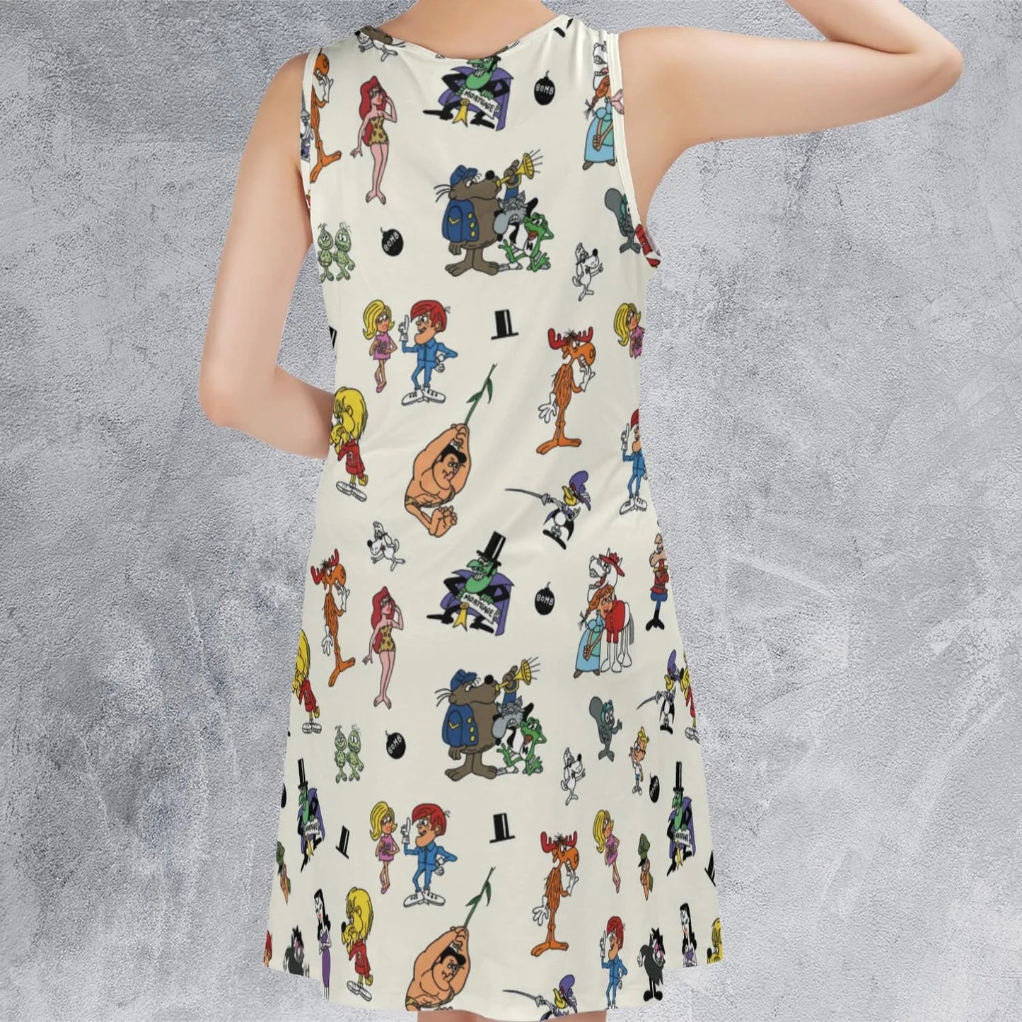 Casual Sleeveless Dress - MWD7B21M