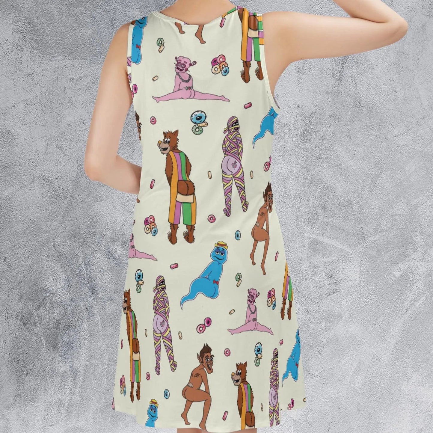 Casual Sleeveless Dress - BQGXYK7G