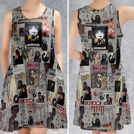 Casual Sleeveless Dress - 7GZ3PLKC