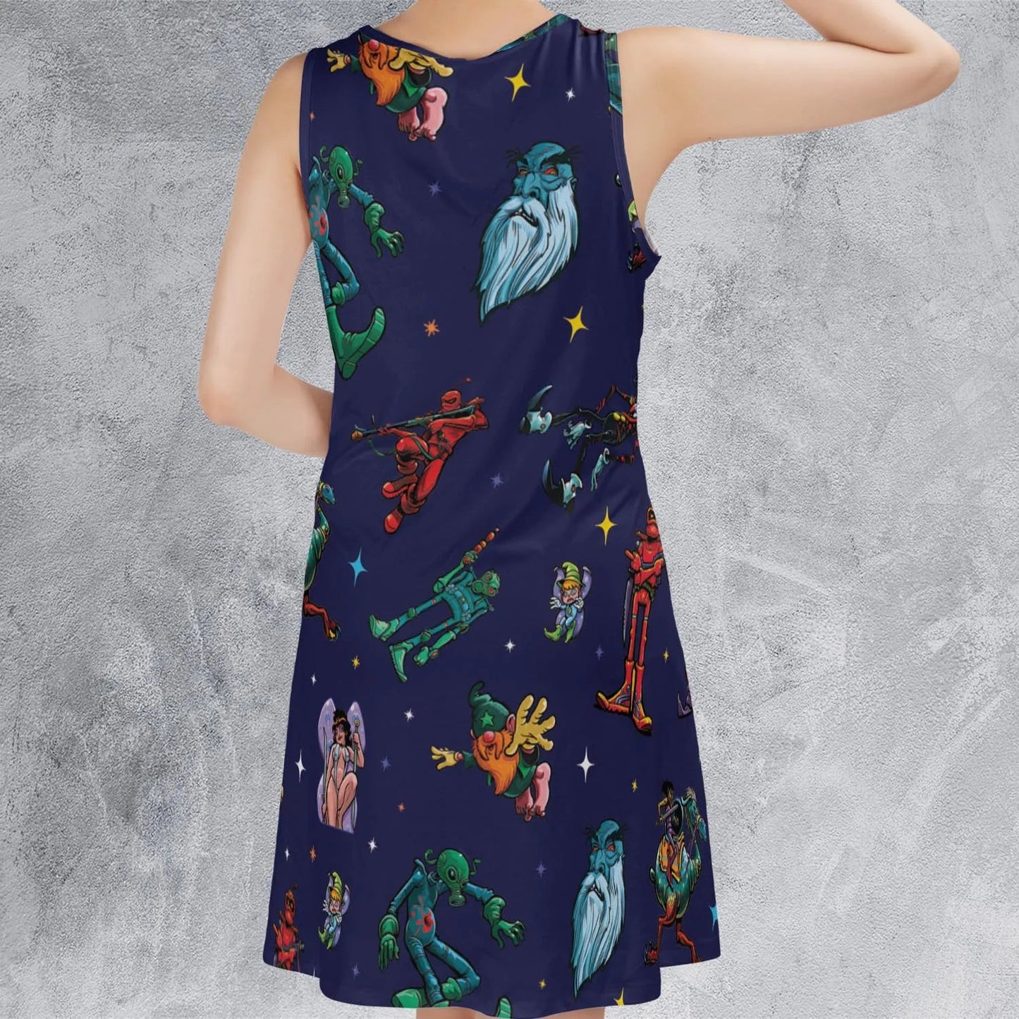 Casual Sleeveless Dress - Z829F7YY