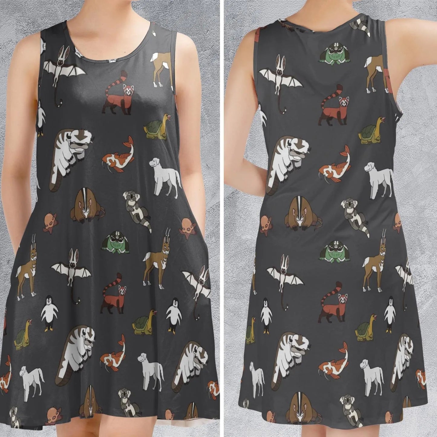 Casual Sleeveless Dress - WV3ENFN4
