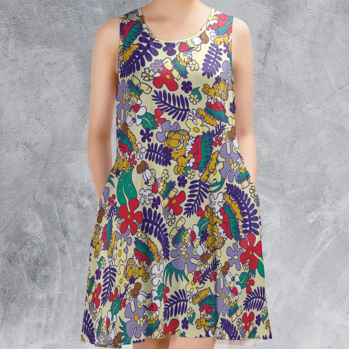 Casual Sleeveless Dress - K3N71R5C