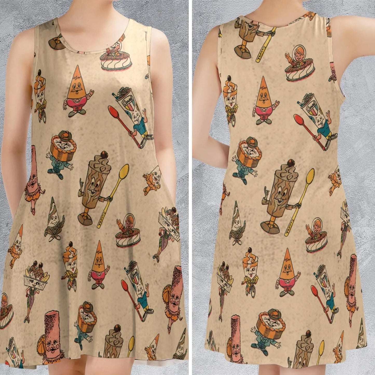 Casual Sleeveless Dress - 85AUC9RX