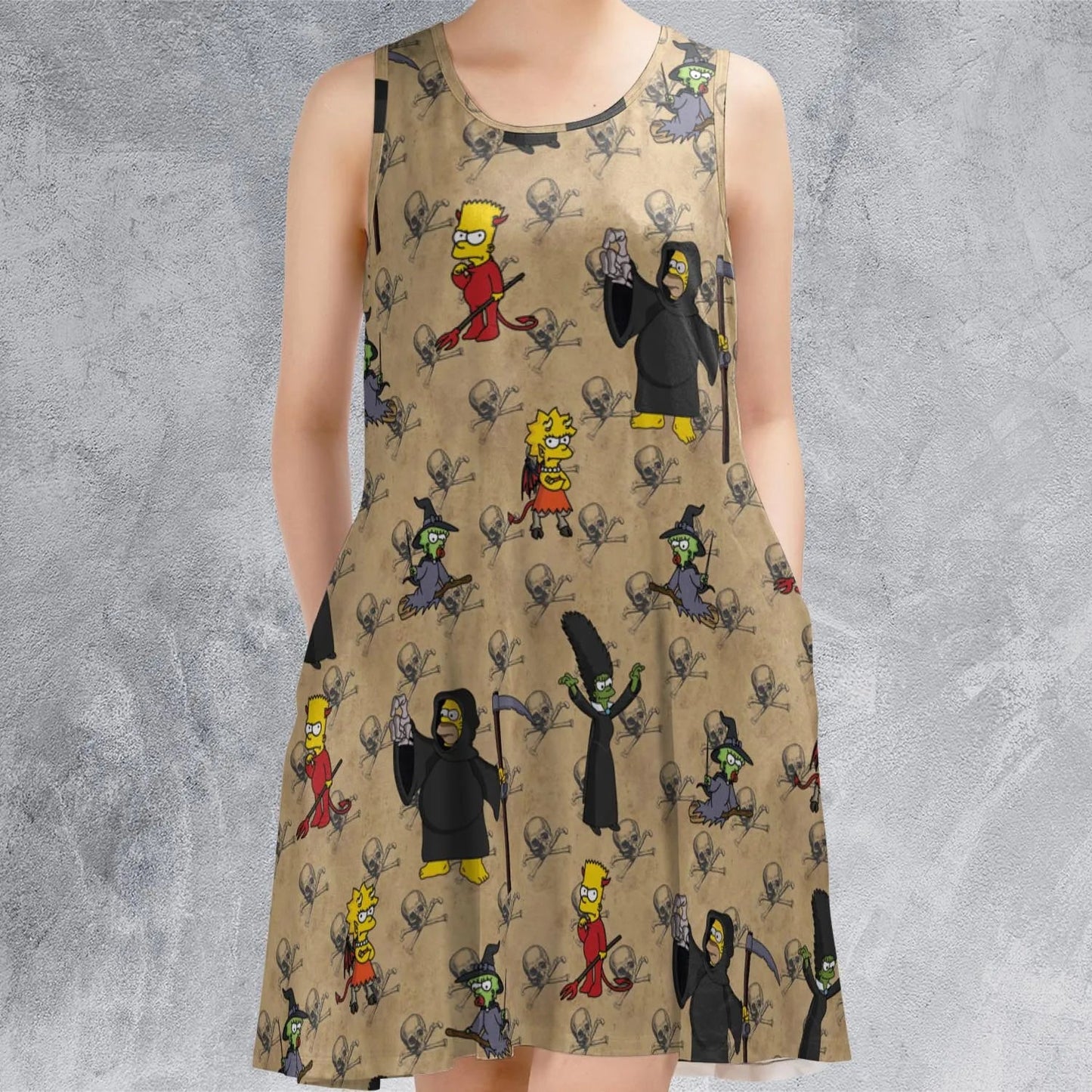 Casual Sleeveless Dress - ZHBLALRP