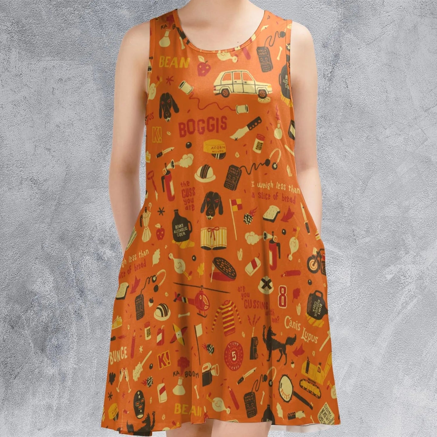 Casual Sleeveless Dress - TWGHLKRK